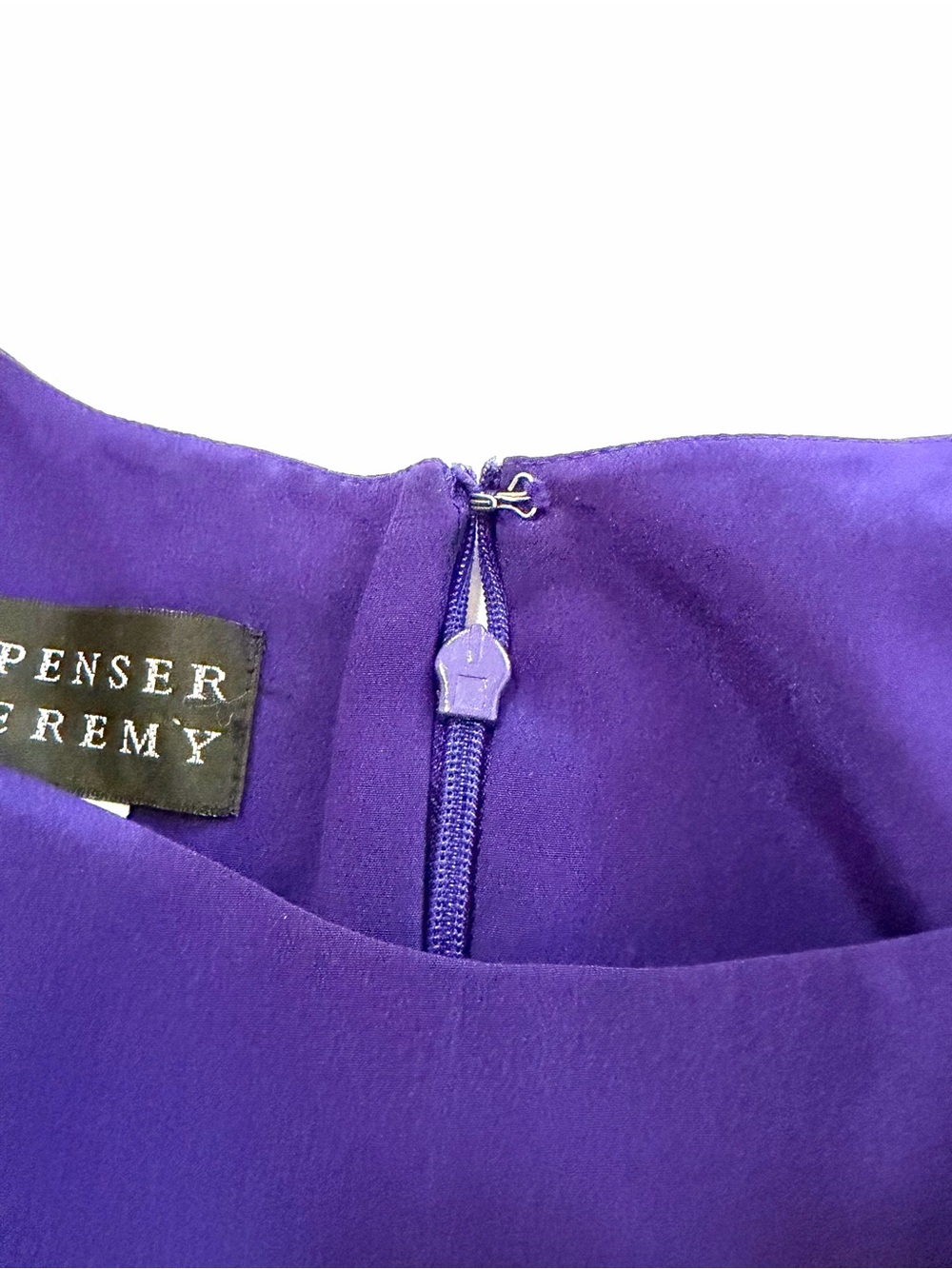 Spenser Jeremy Purple Silk Sheath Sleeveless Column Tank Dress Size 4 Maxi Soft - Picture 11 of 15